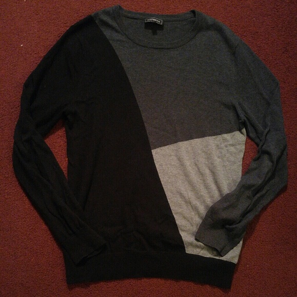 Express Men's Colorblock Sweater Medium - Picture 1 of 4